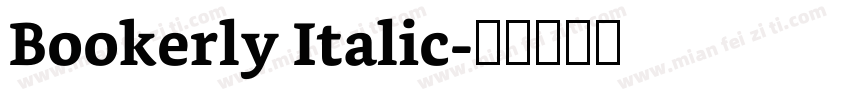 Bookerly Italic字体转换